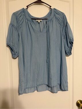 Light Blue Jean colored Blouse
